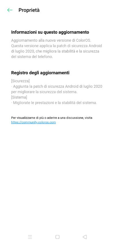 oppo find x2 lite aggiornamento luglio