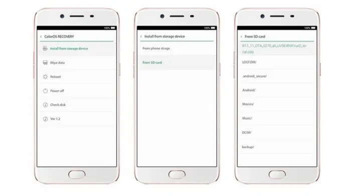 installare aggiornamento manuale OPPO