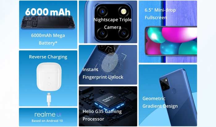realme c12 specifiche tecniche