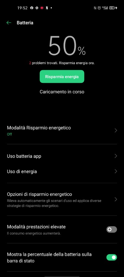 gestione batteria coloros