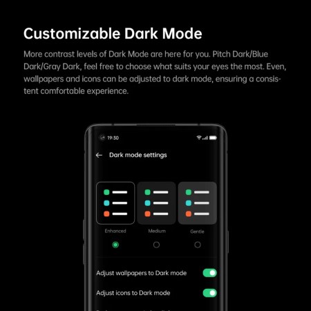 dark mode personalizzabile coloros 11