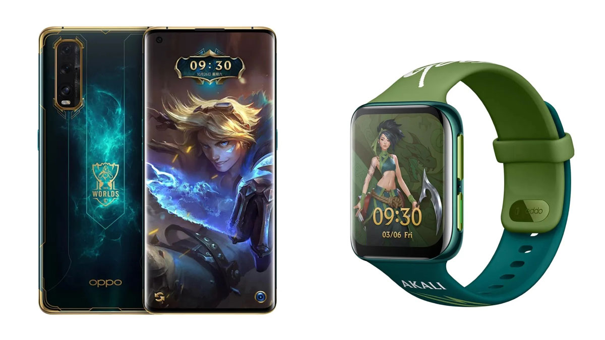 OPPO Find X2 e Watch League of Legends