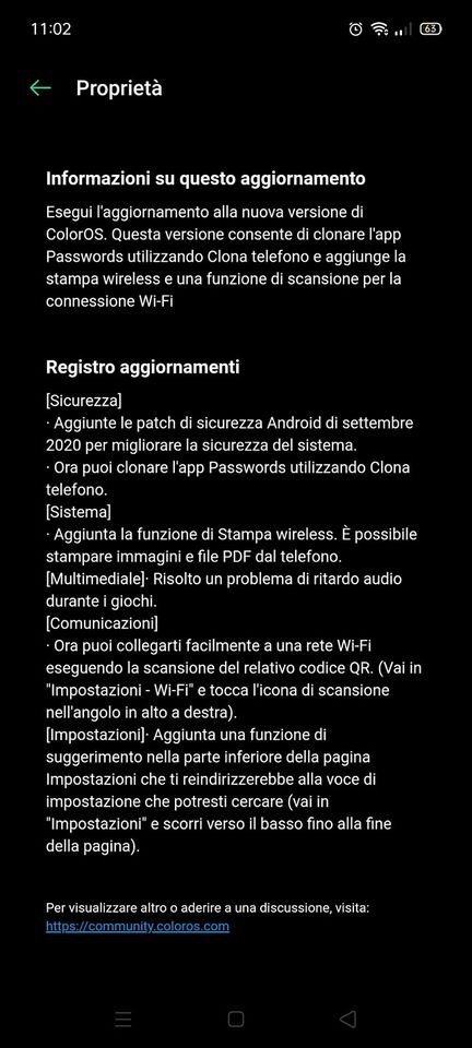 oppo reno2 coloros 7.1 changelog