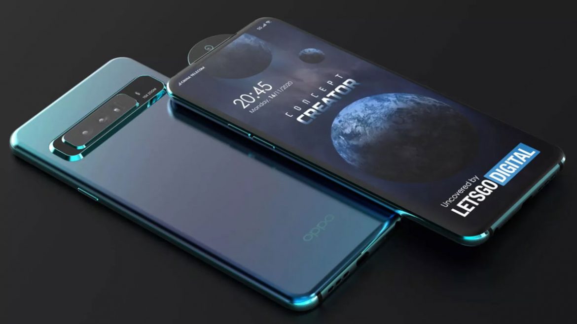 oppo smartphone pop-up camera circolare