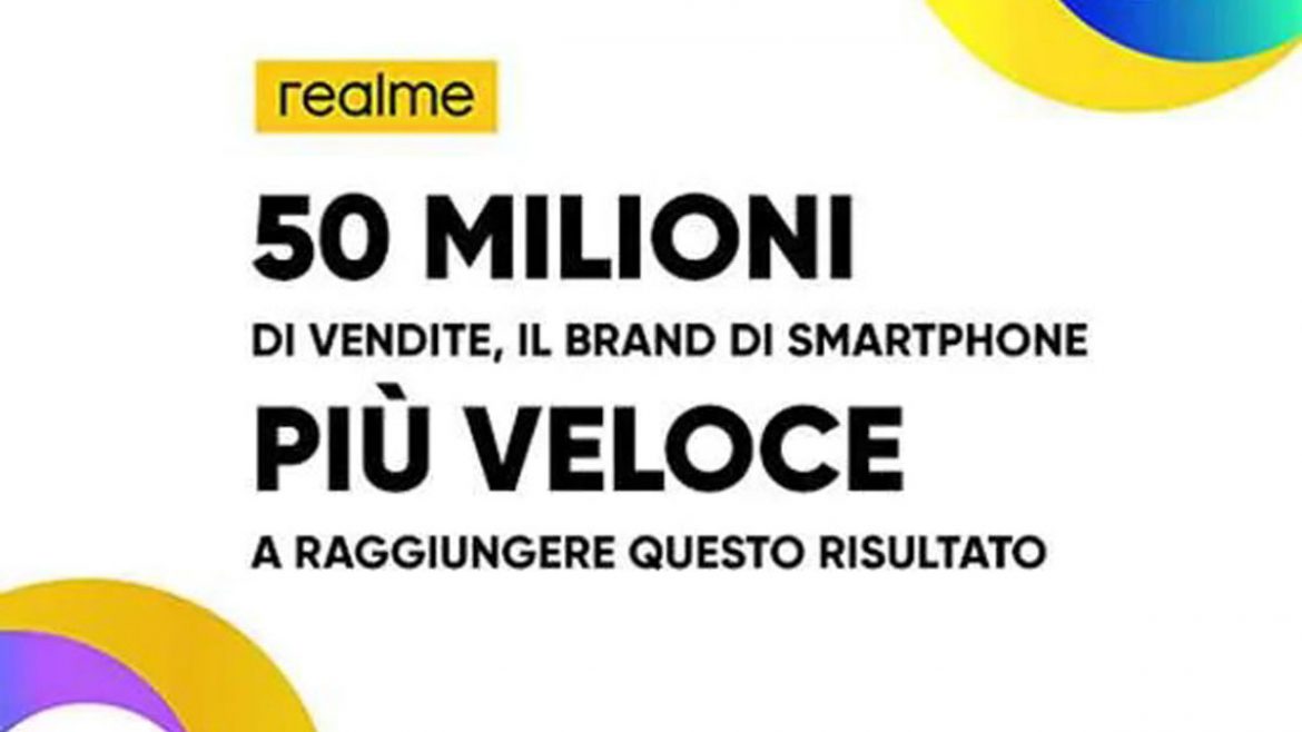 realme 50 milioni di vendite