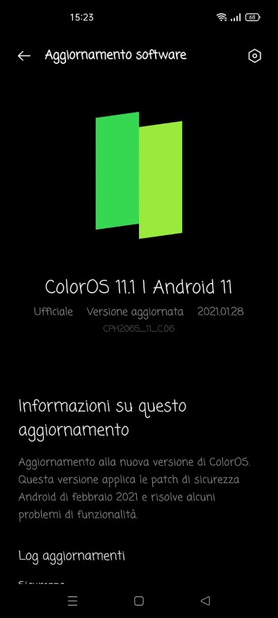 oppo reno4 z patch febbraio