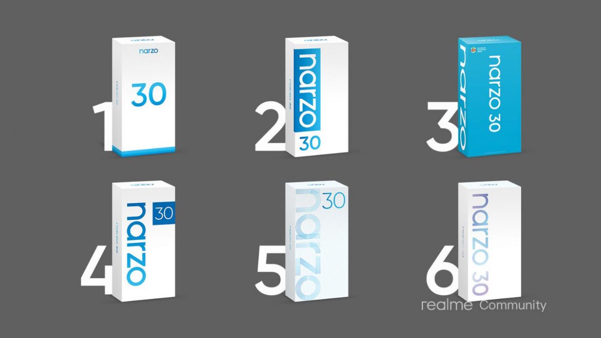 realme narzo 30 confezioni