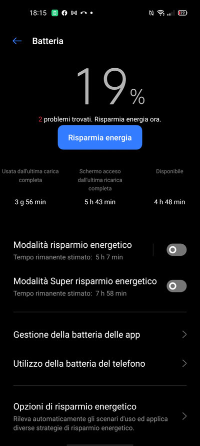 realme 7 durata batteria