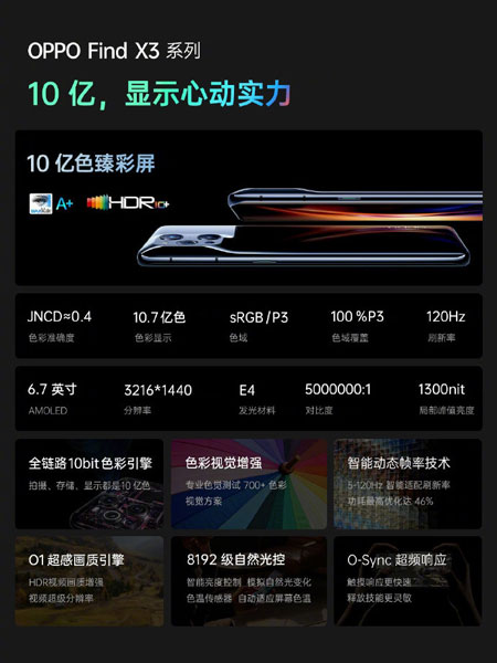 oppo find x3 specifiche