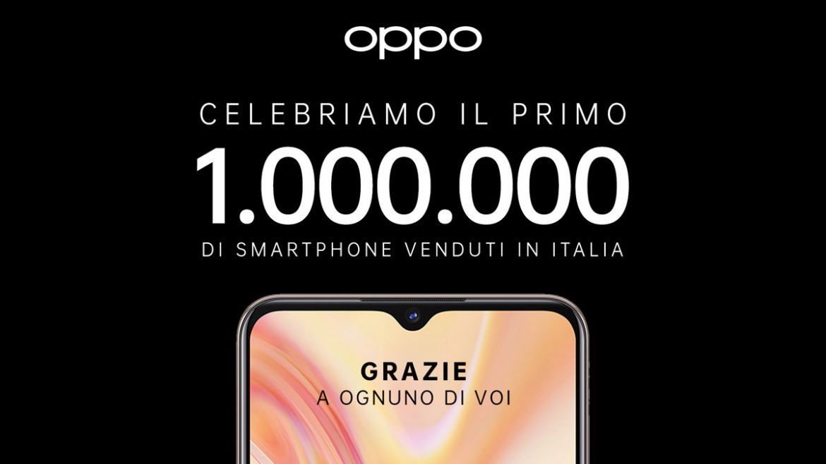 oppo italia un milione di smartphone