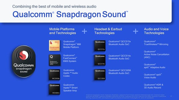 qualcomm snapdragon sound tecnologie