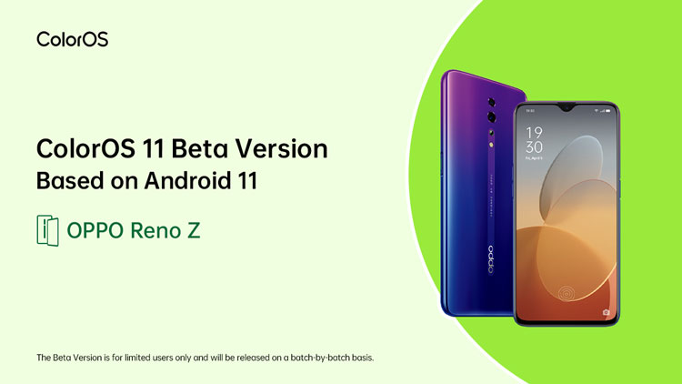 oppo reno z coloros 11 beta