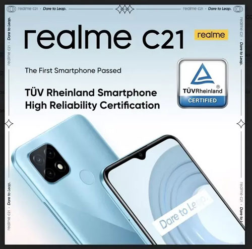 realme c21 TÜV Rheinland