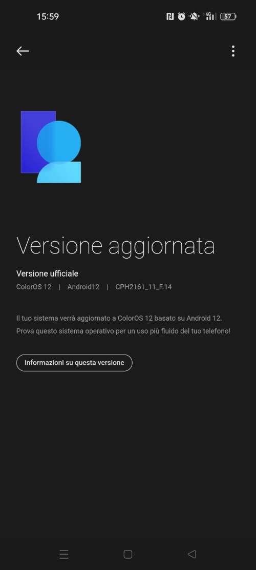 oppo a73 5g aggiornamento coloros 12