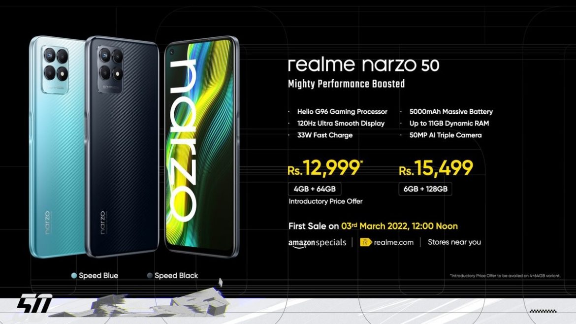 realme narzo 50