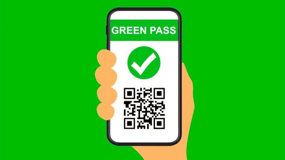 green pass su schermata home oppo