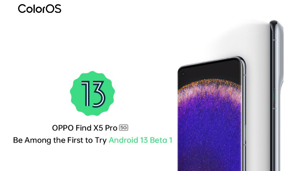 oppo android 13 beta 1 su find x5 pro