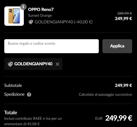 oppo reno7 coupon