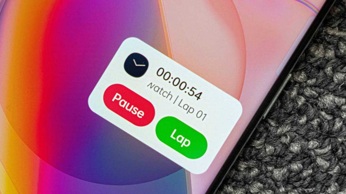 widget cronometro coloros