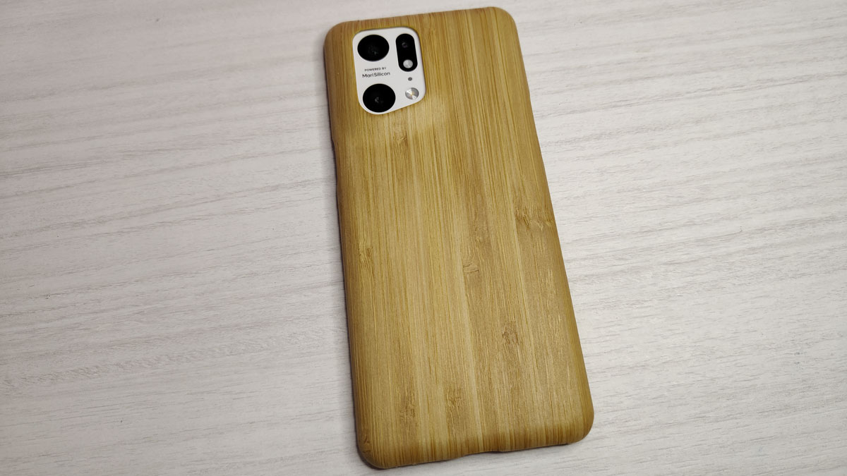 cover oppo find x5 pro legno bamboo