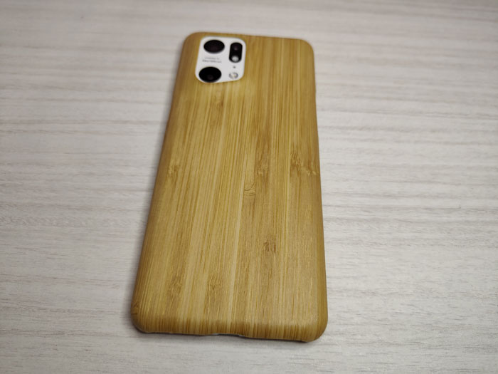 cover oppo find x5 pro legno bamboo