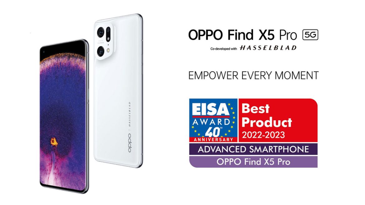 OPPO Find X5 Pro miglior smartphone premio EISA 2022