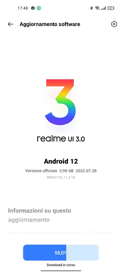 realme 7 pro aggiornamento android 12