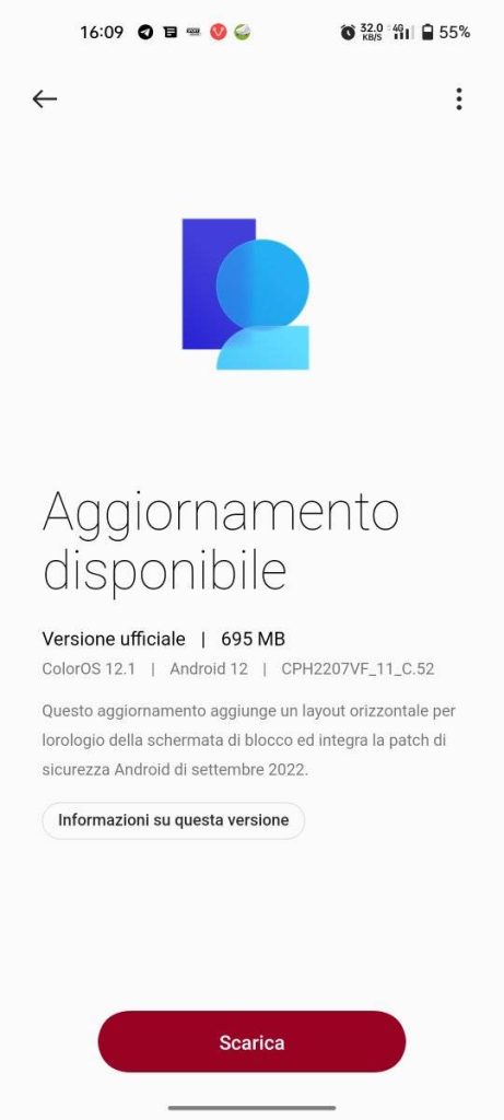 oppo find x3 neo aggiornamento settembre 2022