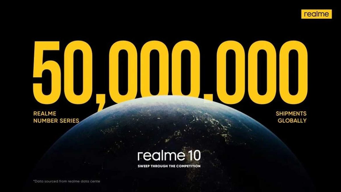 realme number series 50 milioni