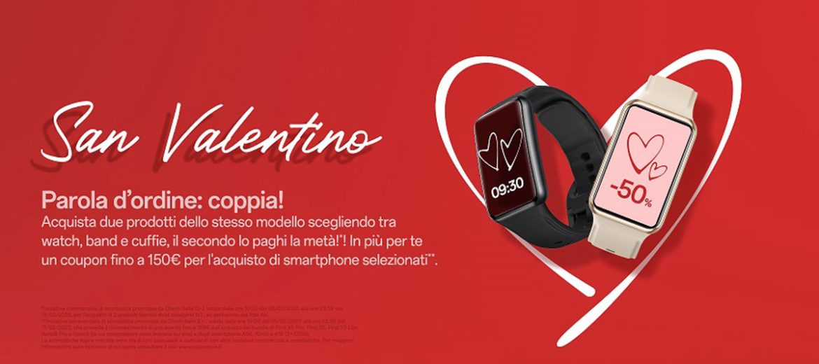 offerte san valentino su OPPO Store
