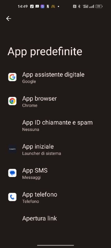 cambiare le app Google su OPPO