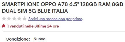 scheda prodotto ebay