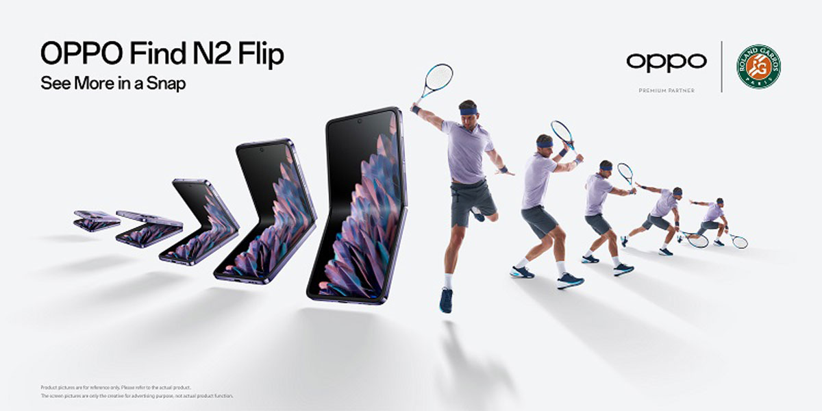 OPPO Find N2 Flip Roland-Garros 2023