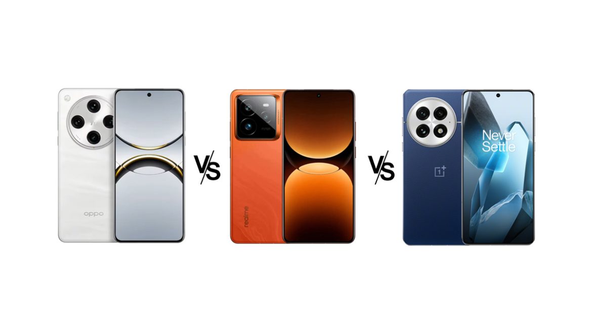 oppo find x8 pro vs realme gt 7 pro vs oneplus 13