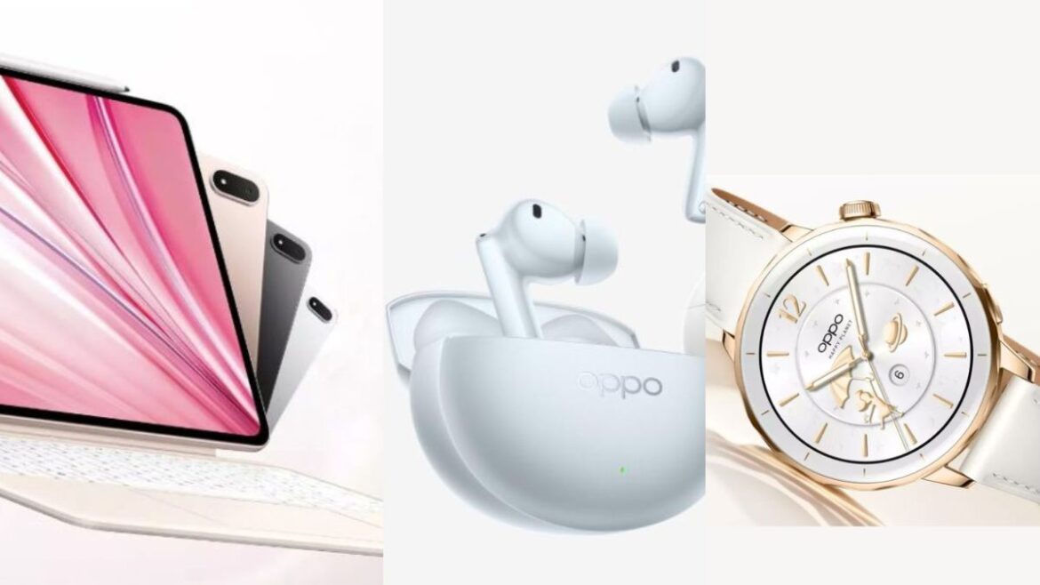 oppo pad 4 pro, enco free4 e watch x2 mini