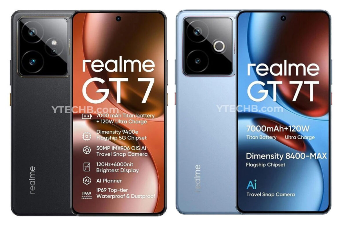 Realme GT 7 e 7T Realme GT 7 e 7T