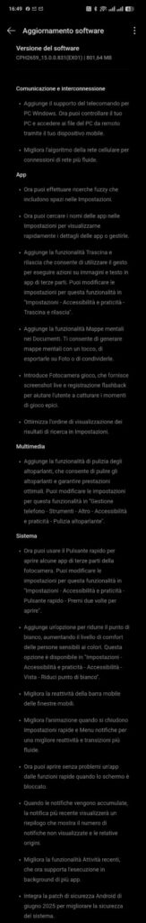aggiornamento OPPO Find X8 Pro giugno 2025