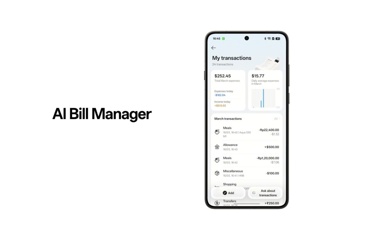 AI Bill Manager ColorOS