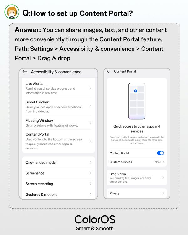 Content Portal ColorOS